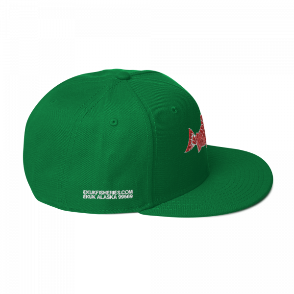 Ekuk Fisheries Red Salmon Logo Snapback Hat